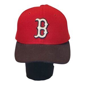 MLB DIAMOND COLLECTION SZ 7 1/2 Boston Red Sox Wool Fitted Red Cap 59Fifty